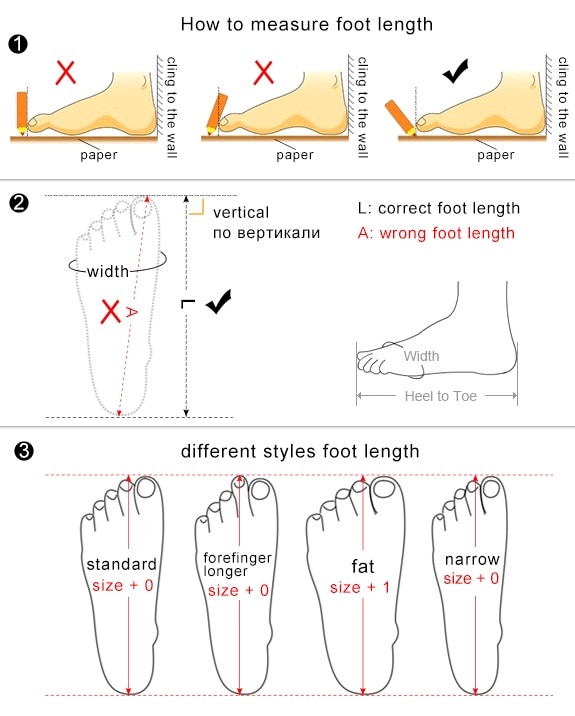 foot length-